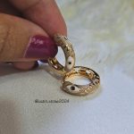 گوشواره میناکاری نسکافه ای کد 2056 - Image 2