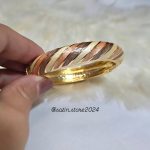 دستبند النگویی و بنگل میناکاری رنگ ثابت کد 3030