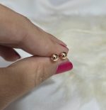 گوشواره میخی توپی بدون حساسیت کد 2059 - Image 3