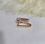 گوشواره طلایی ژوپینگ ساده کد 2060 - Image 5