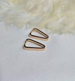 گوشواره طلایی ژوپینگ ساده کد 2060 - Image 3