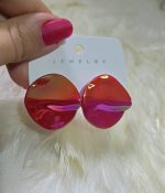 گوشواره قرمز پاستیلی کد 2062 - Image 4