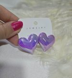 گوشواره قلبی پاستیلی کد 2063 - Image 6