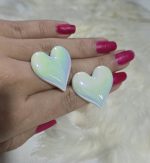 گوشواره قلبی پاستیلی کد 2063 - Image 2