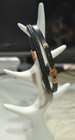 دستبند مردانه رولکس بند چرمی کد 3044 - Image 3