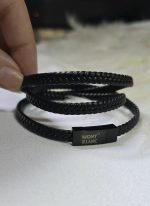 دستبند مردانه چرم مونت بلاک مگنتی کد 3048 - Image 6
