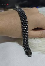 دستبند رولکس مردانه مشکی استیل کد 3051 - Image 7