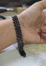 دستبند رولکس مردانه مشکی استیل کد 3051 - Image 2