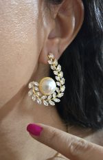 گوشواره فشن مرواریدی شیک کد 2070 - Image 3