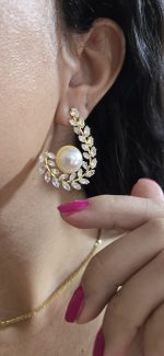 گوشواره فشن مرواریدی شیک کد 2070 - Image 7