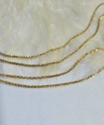 گردنبند طلایی خاویاری استیل کد 1135