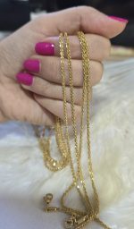 گردنبند طلایی خاویاری استیل کد 1135 - Image 6