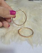 گوشواره حلقه ای درشت ژوپینگ کد 2071 - Image 2