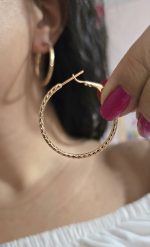 گوشواره حلقه ای درشت ژوپینگ کد 2071 - Image 6