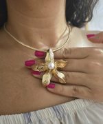 گردنبند گل درشت فشن کد 1136 - Image 4