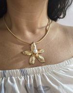 گردنبند گل درشت فشن کد 1136 - Image 8