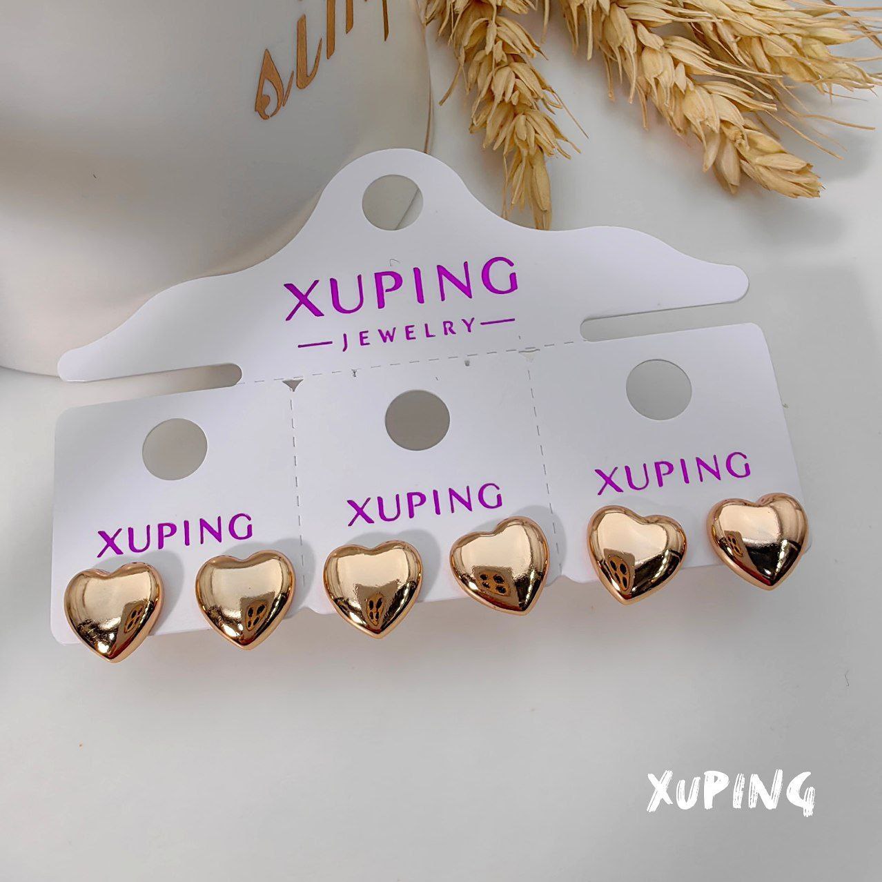 2001.jpg گوشواره ژوپینگ قلبی کد2001 - Image 1