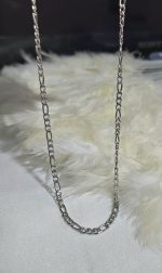 گردنبند استیل فیگارو رنگ ثابت کد 1140