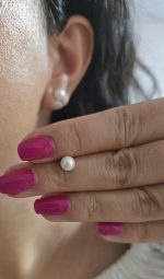 گوشواره مرواریدی توپی کد 2073 - Image 4