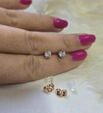 گوشواره نگین دار میخی کد 2074 - Image 4