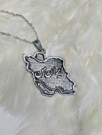 پلاک ایران من استیل رنگ ثابت کد 8013