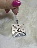 پلاک درفش کاویانی استیل رنگ ثابت کد 8017