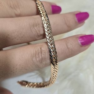 دستبند طلایی ژوپینگ کد 3052