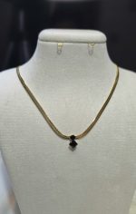 گردنبند استیل ماری نگین دار کد 1143