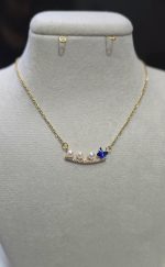 گردنبند مرواریدی استیل کد 1144 - Image 3