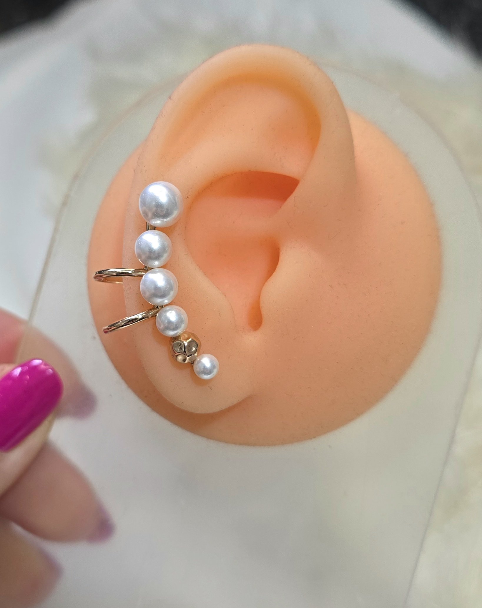 2026/02/1000108354.jpg گوشواره ایرکاف مرواریدی ژوپینگ کد 2076 - Image 1