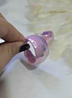 گوشواره صورتی فانتزی فشن (هولوگرامی )کد 2077 - Image 2