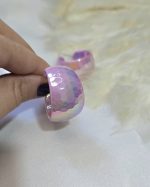 گوشواره صورتی فانتزی فشن (هولوگرامی )کد 2077 - Image 3