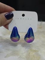 گوشواره هولوگرامی سرمه ای کد 2079 - Image 4