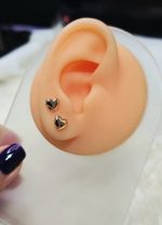 گوشواره قلبی میخی ژوپینگ کد 2080 - Image 5