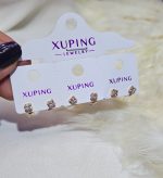 گوشواره ونکلیف نگین دار کد 2081 - Image 4