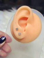 گوشواره ونکلیف نگین دار کد 2081