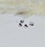 گوشواره نقره ای قلبی کد 2083 - Image 2