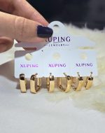 گوشواره ژوپینگ آیینه ای کد 2085 - Image 5