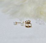 گوشواره مرواریدی ظریف میخی کد 2089 - Image 4