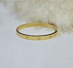 دستبند لاو کارتیر طلایی استیل کد 3068