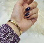 دستبند لاو کارتیر طلایی استیل کد 3068 - Image 4