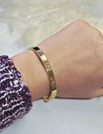 دستبند لاو کارتیر طلایی استیل کد 3068 - Image 3