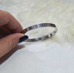 دستبند لاو کارتیر نقره ای استیل کد 3069 - Image 3