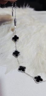 دستبند ونکلیف مشکی استیل کد 3072 - Image 3