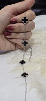 گردنبند ونکلیف مشکی استیل کد 1155 - Image 4
