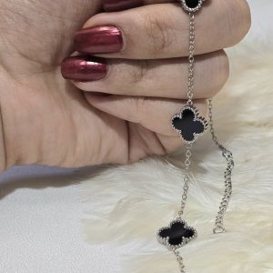 گردنبند ونکلیف مشکی استیل کد 1155