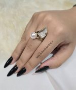 انگشتر طرح گل ژوپینگ کد 4025