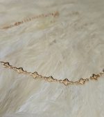 پابند ونکلیف طلایی رنگ ثابت کد 6033 - Image 2
