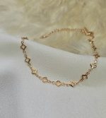 پابند ونکلیف طلایی رنگ ثابت کد 6033