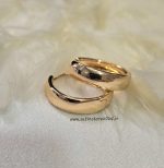 گوشواره حلقه ای  طرح آیینه ای ژوپینگ کد 2100 - Image 4